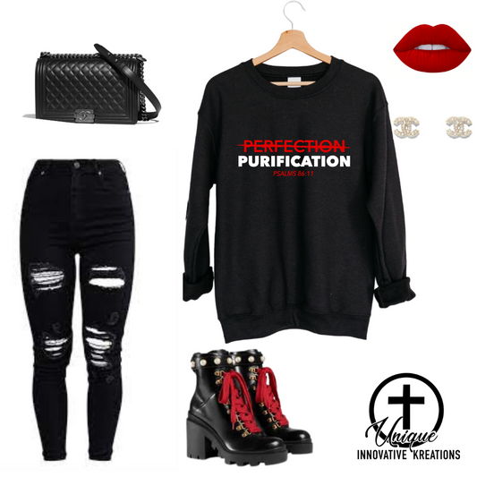 Purification over Perfection Sweatshirt (Ladies)